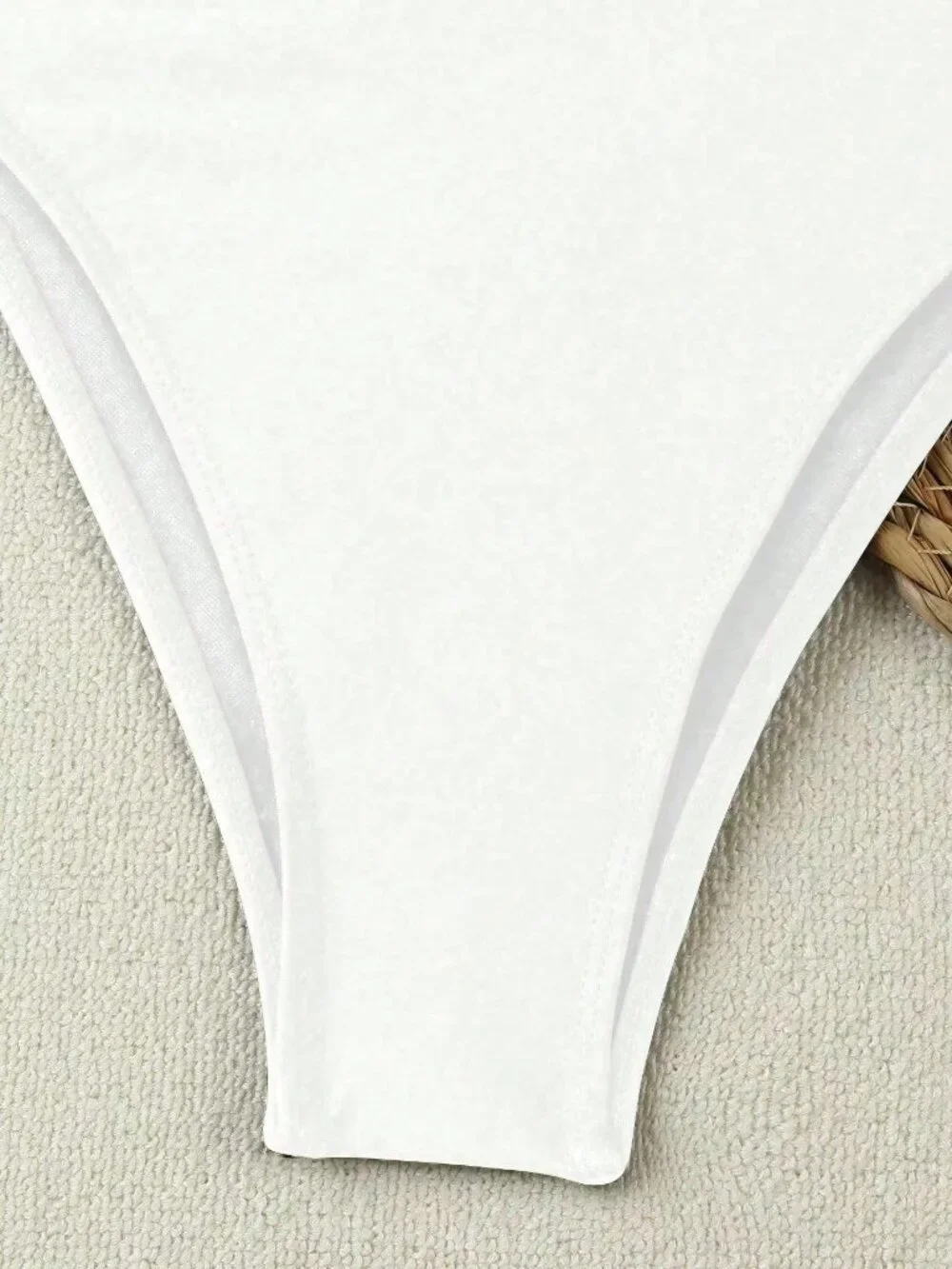 White Casual Sexy Elegant Beach Vacation Women's One-Piece Swimsuit
